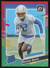 2023 Donruss Optic Rated Rookie Preview Red & Green Derius Davis #351