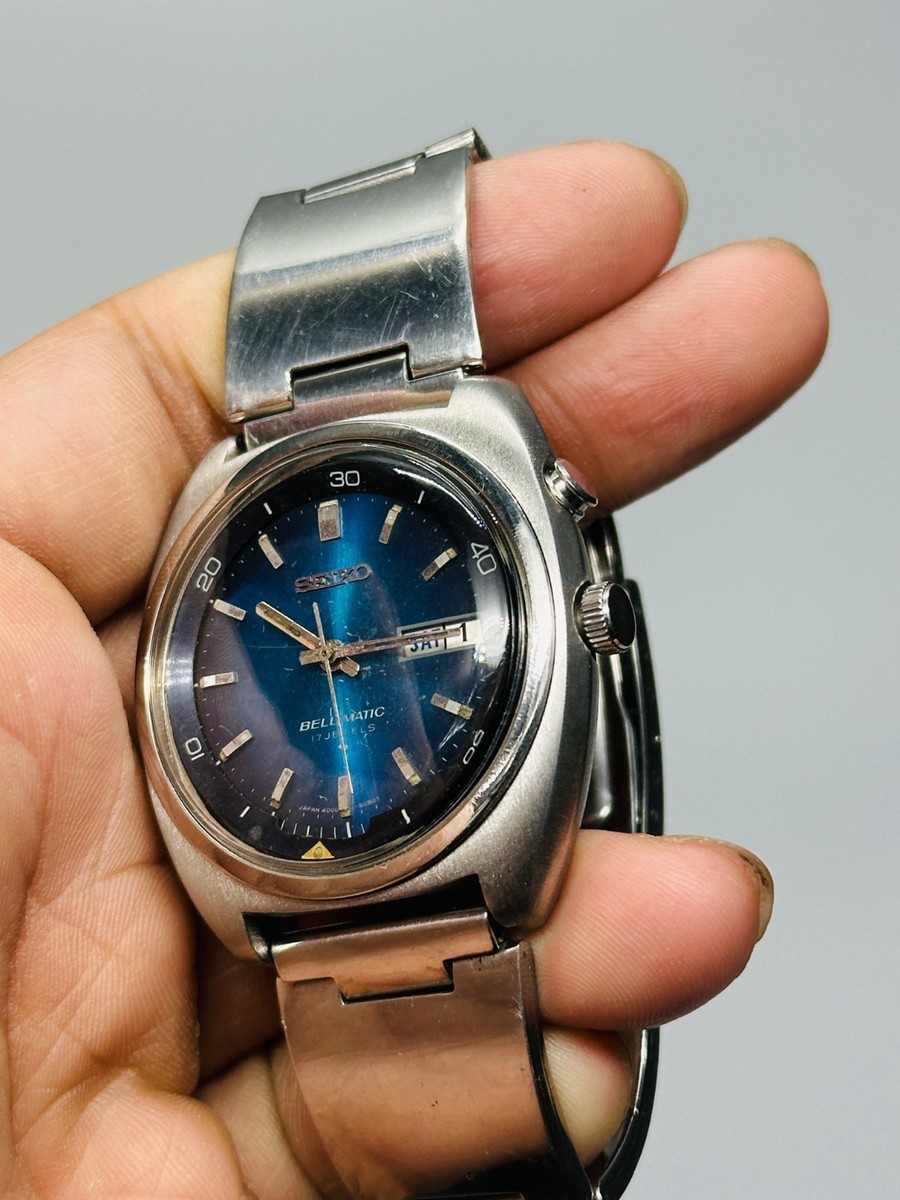 Vintage Seiko Bell-Matic , Automatic Wrist Watch, Alarm 4006-6060