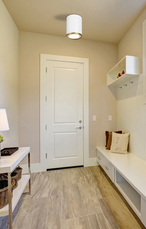 Z-Lite 2303F1 Arlo 5"W accesorio de techo de montaje empotrado - blanco mate / latón frotado Foto 4 de 4