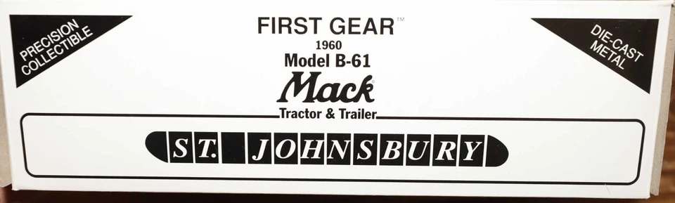 Camión tractor 1st Gear 1960 B-61 St Johnsbury Mack fundido a presión 1:34 19-1341 primero Foto 3 de 4