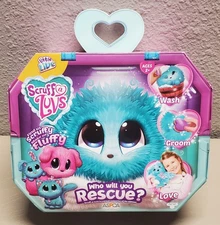 New Scruff A Luvs Blue Plush Mystery Rescue Pet Dog, Cat Or Rabbit 2017 Series 1