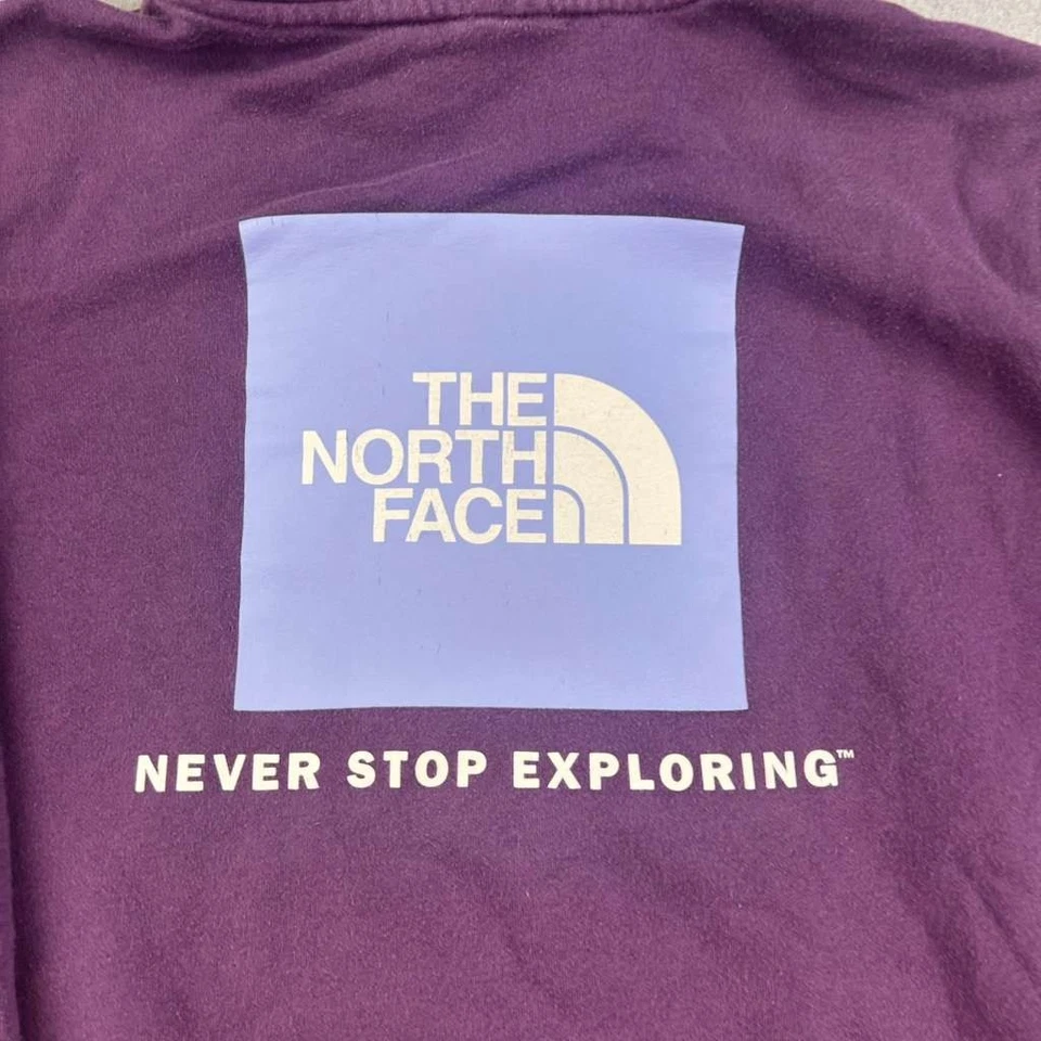 Sudadera con Capucha The North Face Para Mujer Grande Púrpura Mangas Largas Sudadera con Capucha Foto 4 de 4