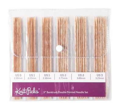 Knitpicks 5  Sunstruck Double Pointed Knitting Needles High Quality  35Pcs.   