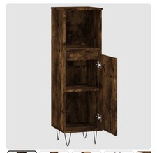 Bathroom Cabinet Washroom Storage Cabinet Cupboard Engineered Wood vidaXL