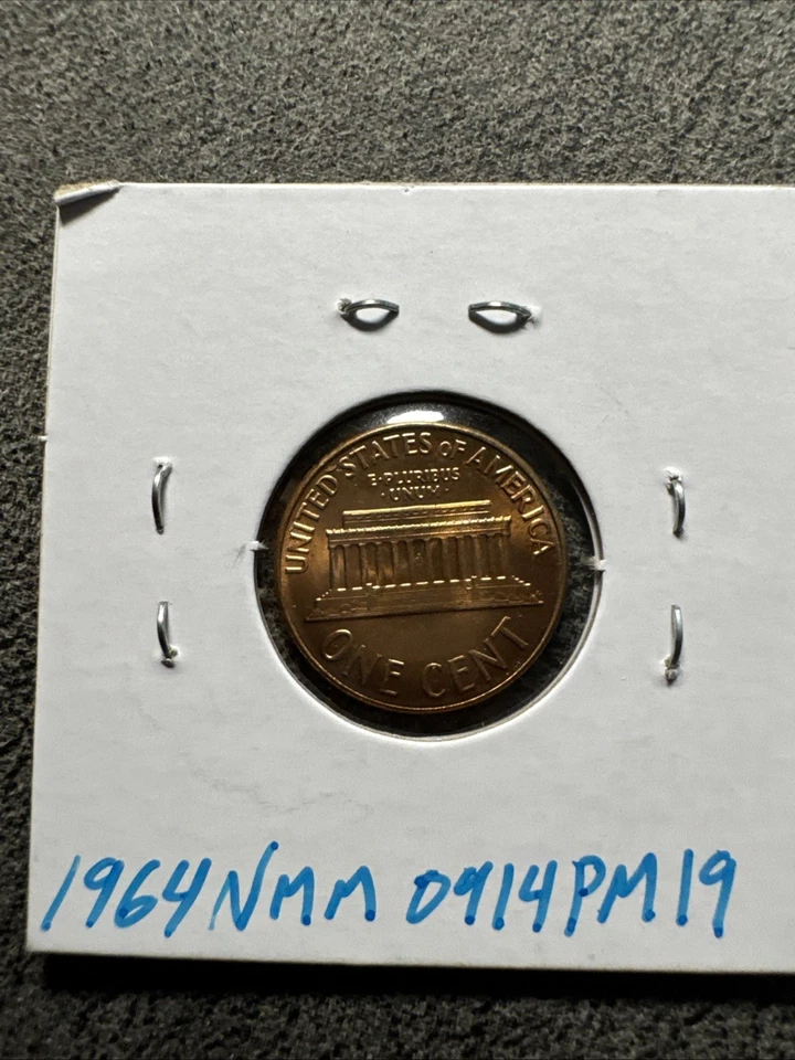 1964 Lincoln Cent Penny Gem Proof. No Mint Mark. Philadelphia. UNC. Non Magnetic - Image 3 of 4