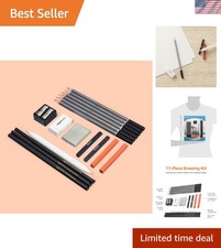 17-Piece Sketching & Drawing Art Pencil Kit -...