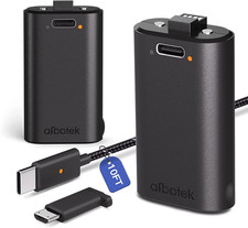 2 Pack Xbox Rechargeable Battery Pack, Xbox Series X Play  Charge Kit 1400Mah C