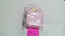 Bioworld Pink Girls Backpack Soft Case Super Mario Princess Peach Tweed Kids Bag