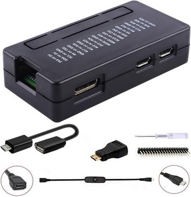 Pi Zero 2 W Case/Zero W Case, 7 in 1 Basic Starter Kit with 20Pin GPIO Header