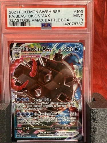 2021 Pokémon SWSH Black Star Promo #103 Blastoise VMAX PSA 9 Mint