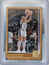 Cameron Brink 2025 Donruss WNBA Light Blue Lava /75 Los Angeles Sparks