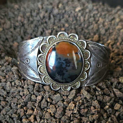 Native American Petrified Wood Stone Cufg