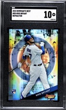 2015 Bowmans Best Kris Bryant Rookie Card Refractor SP SGC Grade 10 Cubs #50. rookie card picture