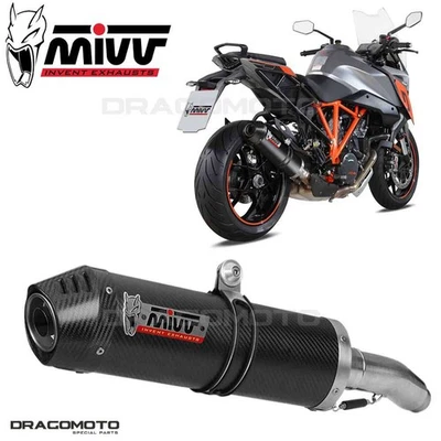 échappement KTM 1290 SUPERDUKE GT 2018 2019 MIVV Oval Carbone CC - Photo 1/4