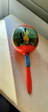 Authentic Hand-Painted Maraca - 10" Vibrant Folk Art Musical Instrument