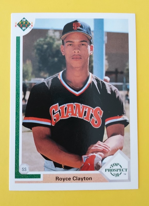 Royce Clayton 1991 Upper Deck Baseball Top Prospect  RC #61 San Francisco Giants