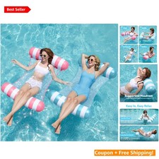 Compact Inflatable Hammock Pool Floats - Versatile Water Lounge for Adults
