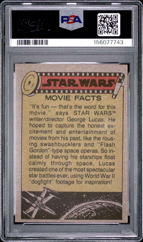 1977 Topps Star Wars Harrison Ford HAN SOLO #58 PSA 6 EX-MT view 2