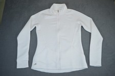 adidas Golf Women's Essentials Textured Full Zip Jacket White Size Small