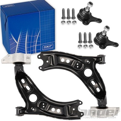 2x SKF QUERLENKER + TRAGGELENKE VORNE für AUDI A3 VW GOLF 5+6 SEAT LEON SKODA