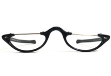 Vintage Christian Eyeglasses Frames 503 Black Angular Half Rim 46-26-135