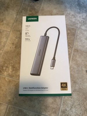 UGREEN USB C 5 in 1 Multiport USB Adapter 4K HDMI, 100W Power - LOT OF 5
