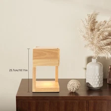 Candle Warmer Lamp Log Wood Table Lamp Wax Melter Warmer Lamp Halogen GU10  Bulb