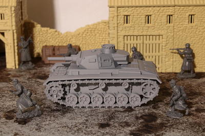 #ad Panzer III — WWII German Tank 1 32 54mm –1 56 28mm Scale Model $45.88