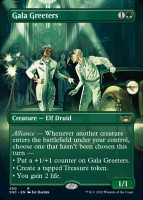 x1 Gala Greeters - Foil - Box Topper R MTG Streets of New Capenna M/NM, English