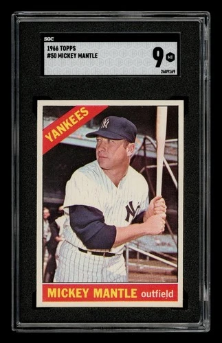 1966 Topps Set-Break # 50 Mickey Mantle SGC 9 MINT