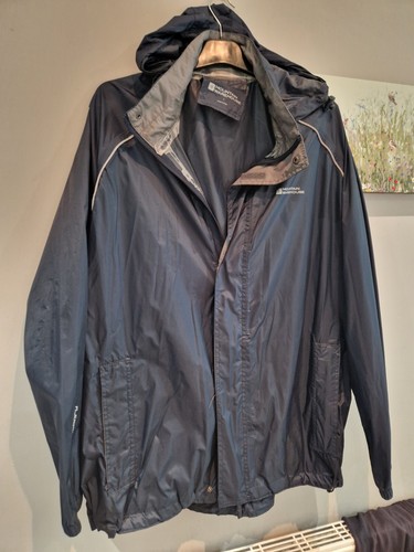 Mens Mountain Warehouse Navy Waterproof Jacket Size L