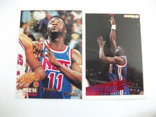 (2) 1994-95 YINKA DARE ROOKIE CARDS STADIUM CLUB # 265 & FLEER # 327 BASKETBALL 