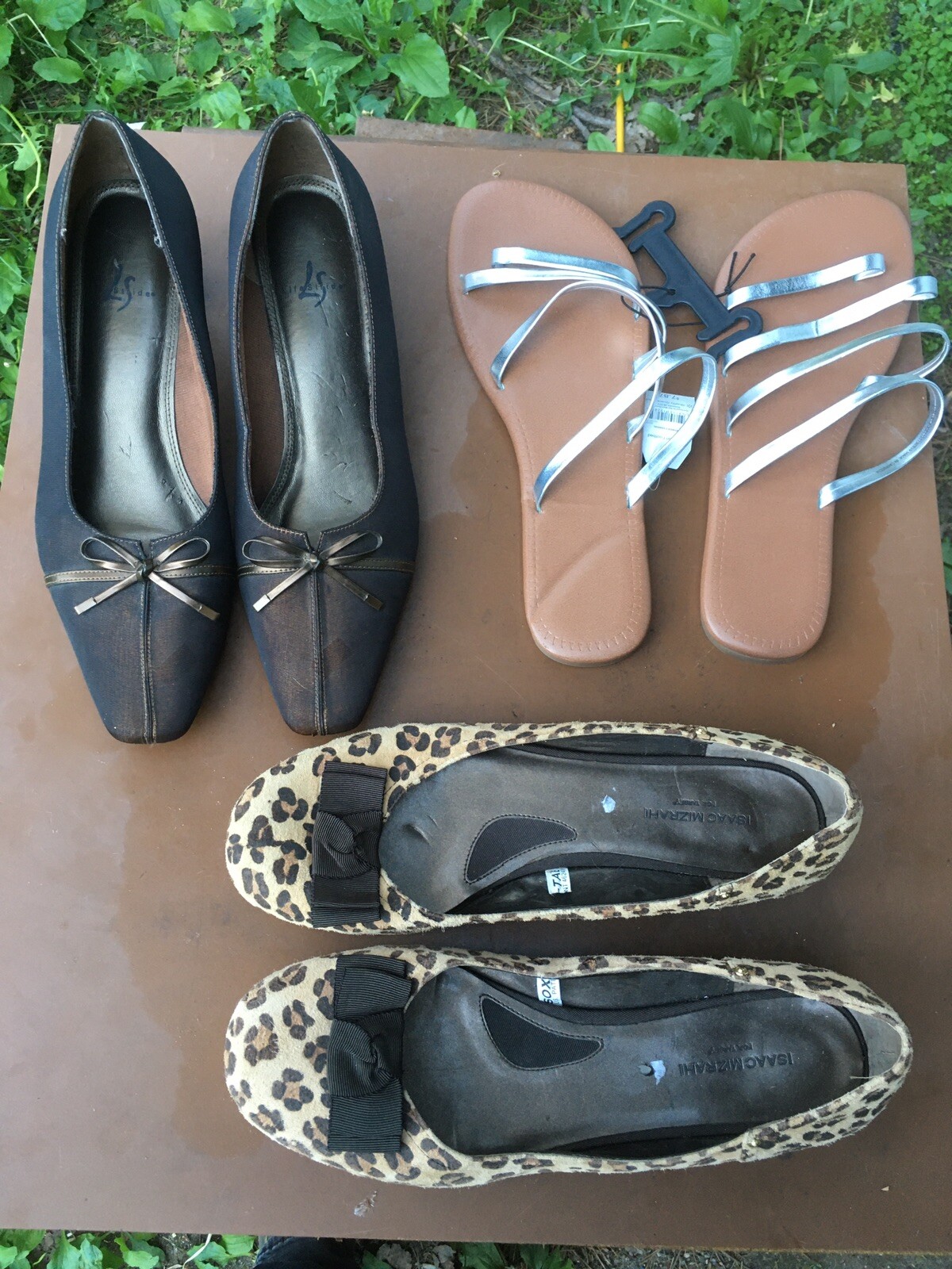 Lotto di 3 ~ Scarpe da donna eleganti sandali casual taglia 11