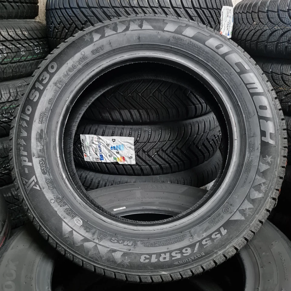Treno completo 4 Pneumatici invernali 155/65/13 73T Tracmax S130 gomme nuove - Immagine 4 di 4