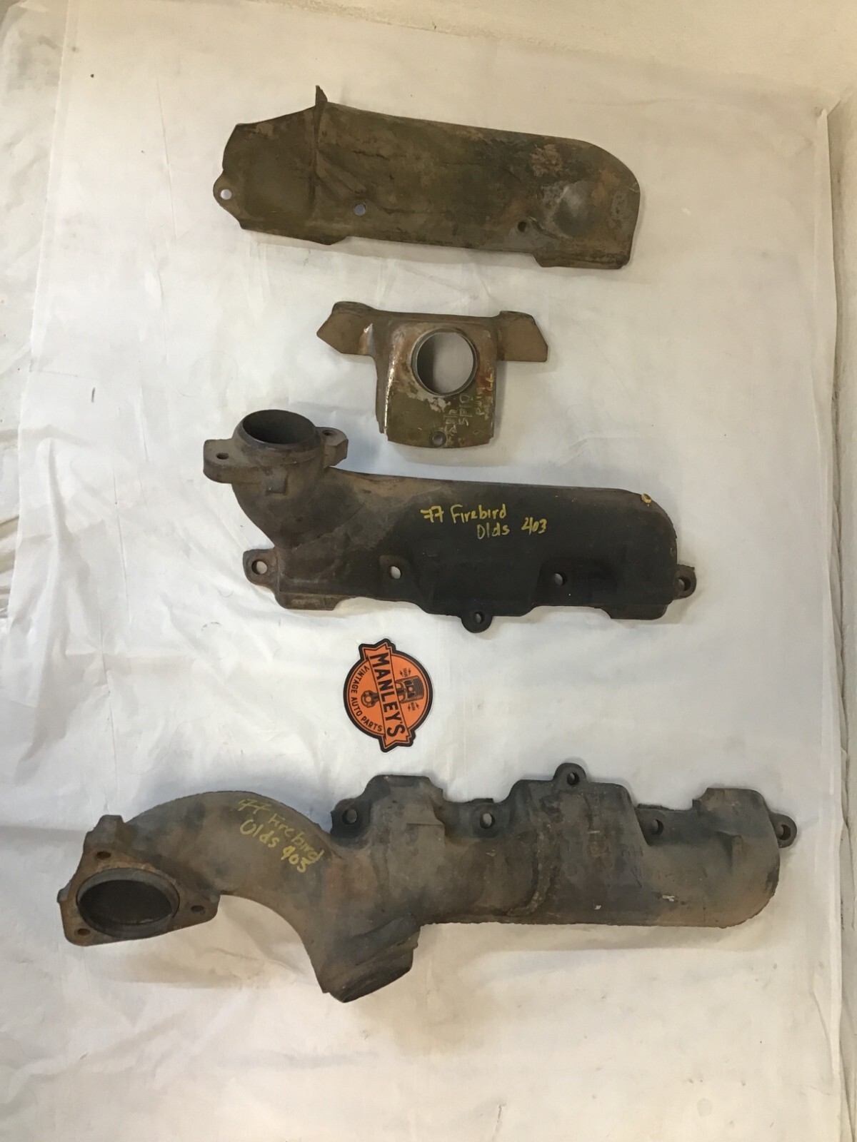 6781 Oldsmobile 307330350403 exhaust manifolds and heat shields (oem) eBay