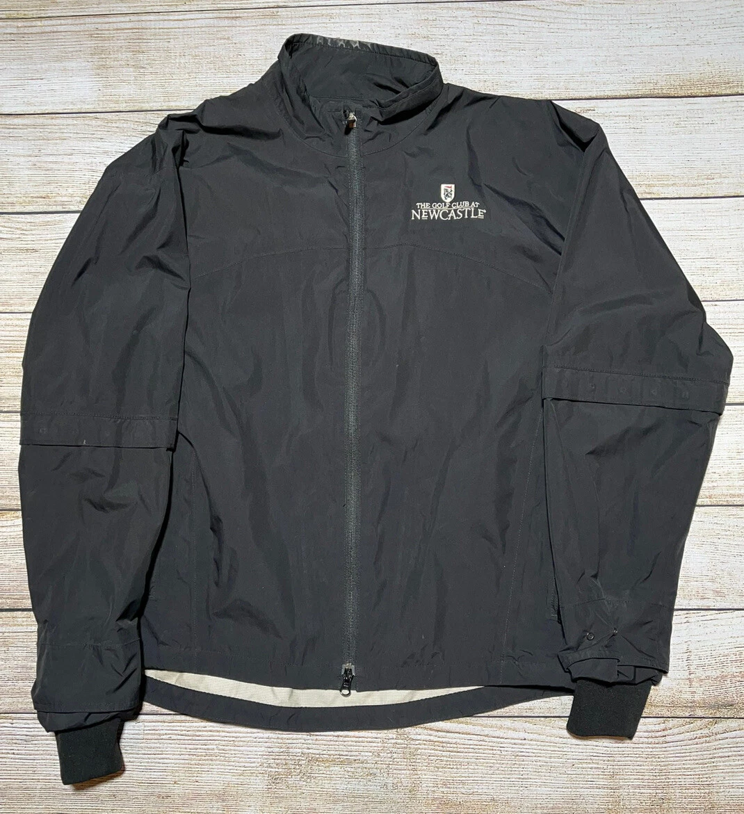 Zero Restriction Golf Jacket Black Convertible Sleeves Light Mens Large