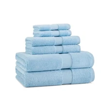 Egyptian Cotton 6-Piece Bathroom Towel Set , Color Options., 600GSM, Soft