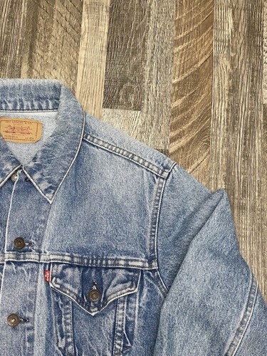 Vintage 80S Levi’s 70606-0214 Jean Jacket Made In USA 40R Small/Medium - Picture 2 of 10