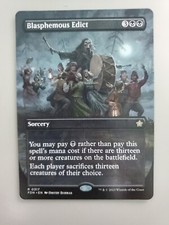 MTG Blasphemous Edict Foundations 0317 Borderless Rare
