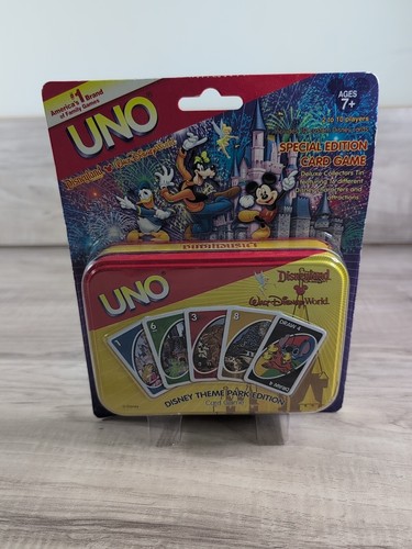 Vintage UNO Special Edition Card Game DISNEY THEME PARK Mattel Disneyland (RARE) - Picture 10 of 11
