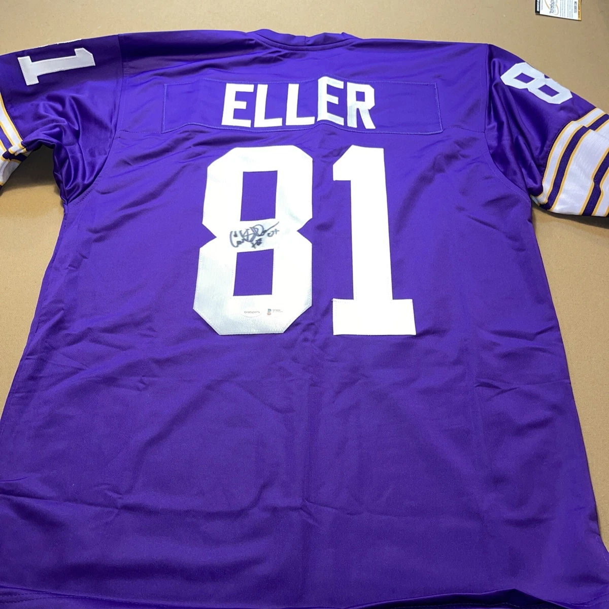 Carl Eller Minnesota Vikings NFL Original Autographed Jerseys for