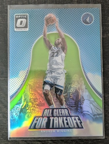 2017 Donruss Optic Basketball Green Andrew Wiggins #8 PSA 9