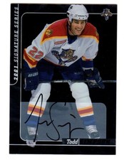 2000-01 BAP Signature Series AUTOGRAPH #183 Todd Simpson FLORIDA PANTHERS