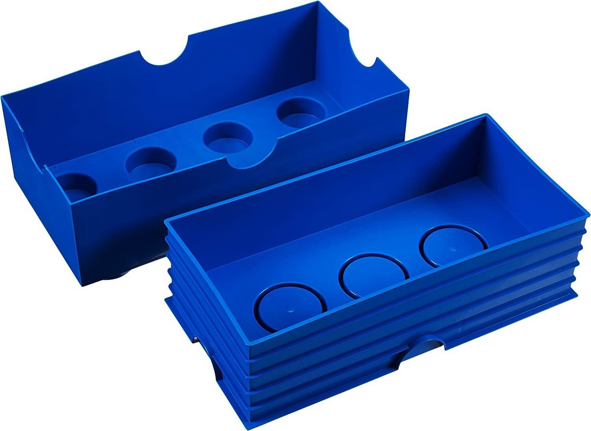 LEGO Classic BLUE Brick Storage Box with 8 Knobs | eBay