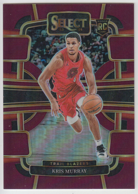 2023-24 Panini Select Kris Murray Concourse #91 Maroon Prizm Rookie RC 088/175