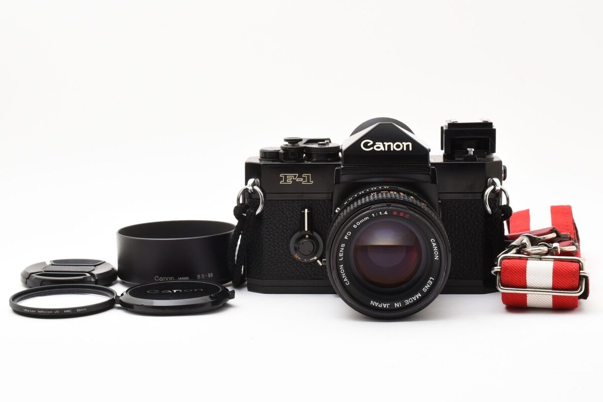 Canon New F-1 F1 50mm f1.4 S.S.C 35mm Film Camera Late Model Canon New F-1 F1 50mm f1.4 S.S.C 35mm Film Camera Late Model