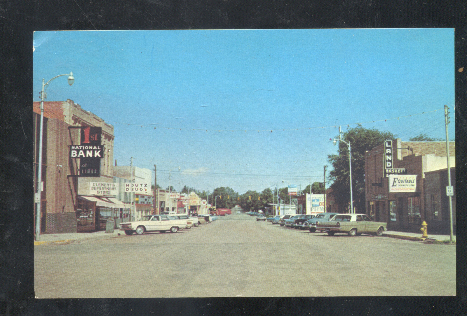 LIMON COLORADO DOWNTOWN STREET SCENE OLD CARS VINTAGE POSTCARD eBay