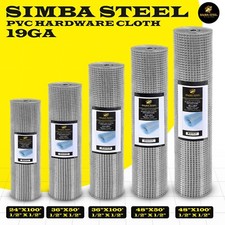 Galvanized Welded Wire Mesh, Hardware Cloth, Size 12"-72"  50/100FT SIMBA STEEL