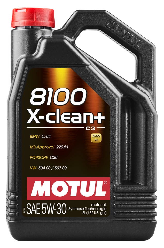 MOTUL 8100 X-clean+ 5W30 5 Liter 109220 C3 5W-30 Longlife-04 ACEA C3 MB 229.51