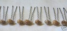 Sea shell Hair Pins Bride Bridal Luau  Natural Shells Beach Party Ocean Wedding